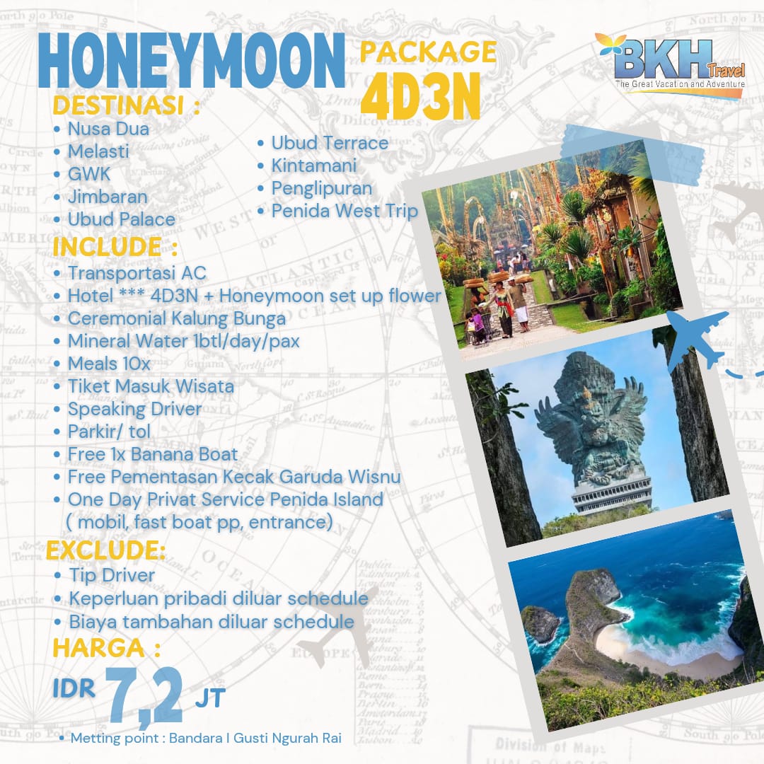 Honeymoon packages Bali 4D/3N